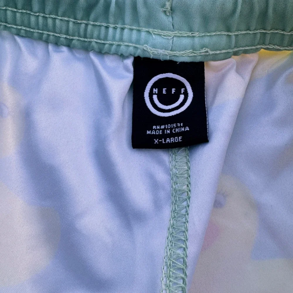 Neff Men's Swim Trunks Yellow Rubber Ducks Print‎ Elastic Waist Size XL